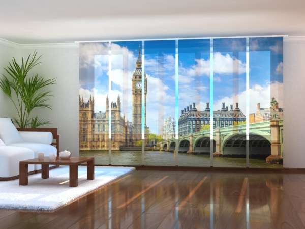 Rideau coulissant (1-6 pcs.) : VIEUX LONDRES