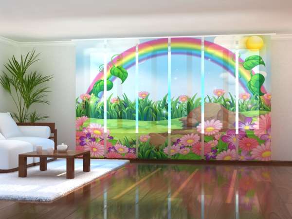 Rideau coulissant (1-6 pcs.) : ARC-EN-CIEL