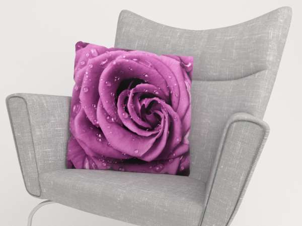 Housse de coussin : ROSE VIOLET