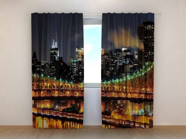 Rideau imprimé : MANHATTAN LA NUIT