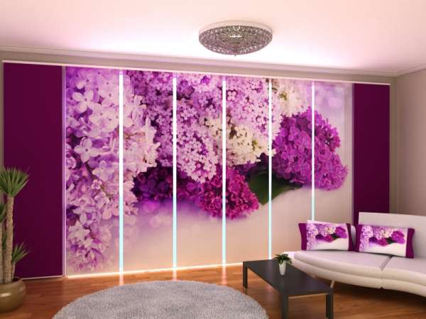 Rideau coulissant (1-8 pcs.) : LILAS DE PARIS