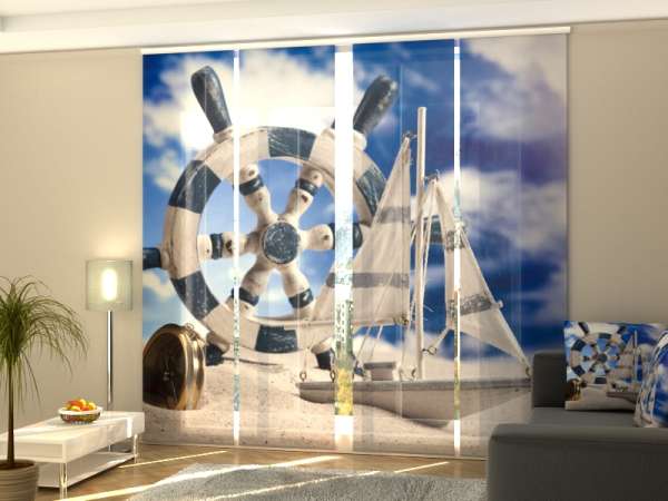 Rideau coulissant (1-4 pcs.) : AMBIANCE MER