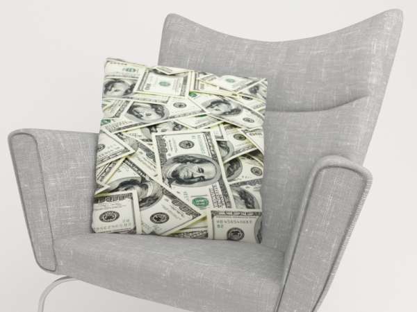 Housse de coussin : DOLLARS