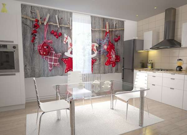 Rideau de cuisine : DÉCORATIONS DE NOËL POUR ENFANTS