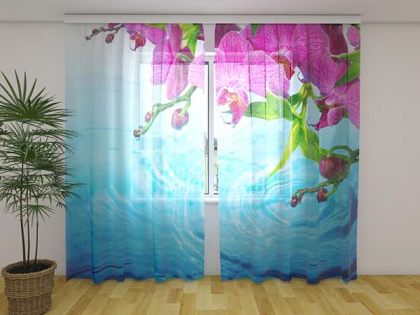 Rideau en mousseline : ORCHIDÉE ATTRAYANTE