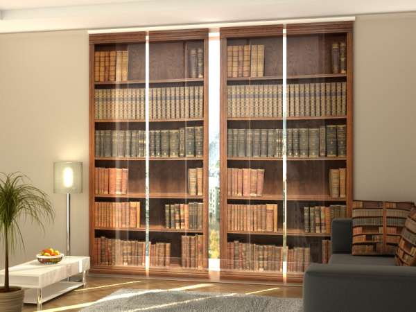 Rideau coulissant (1-4 pcs.) : BIBLIOTHÈQUE
