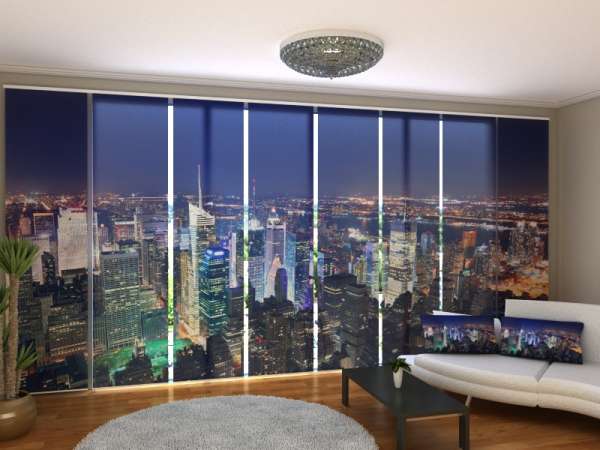Rideau coulissant (1-8 pcs.) : VUE DE LA FENÊTRE DE TIMES SQUARE