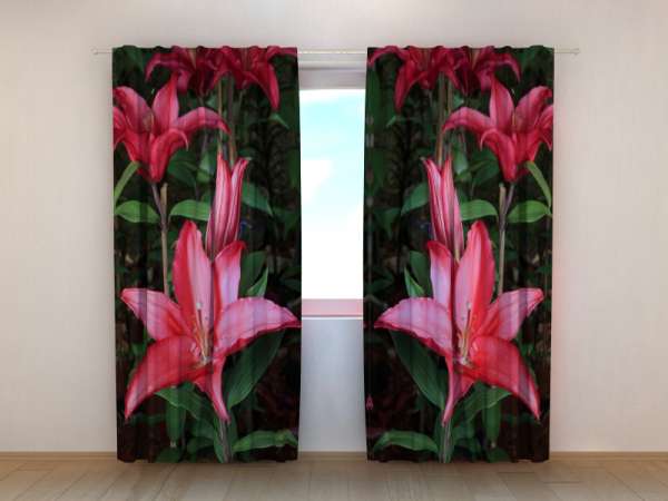 Rideau imprimé : LILYS DANS LE JARDIN