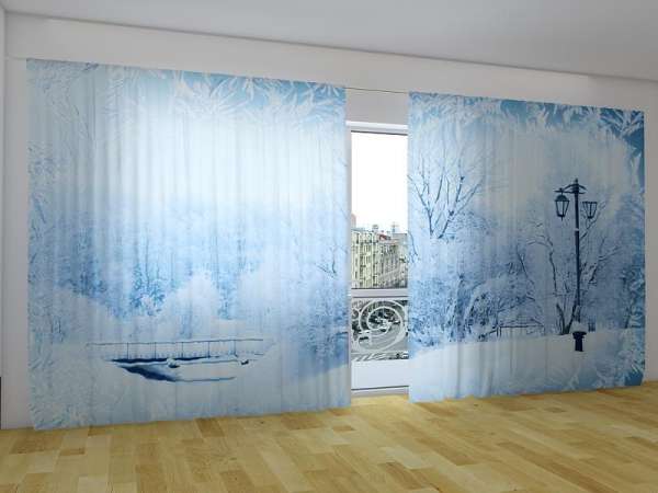 Rideau grand format : LE PARC EN HIVER