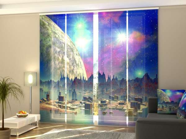 Rideau coulissant (1-4 pcs.) : UN MONDE INCROYABLE