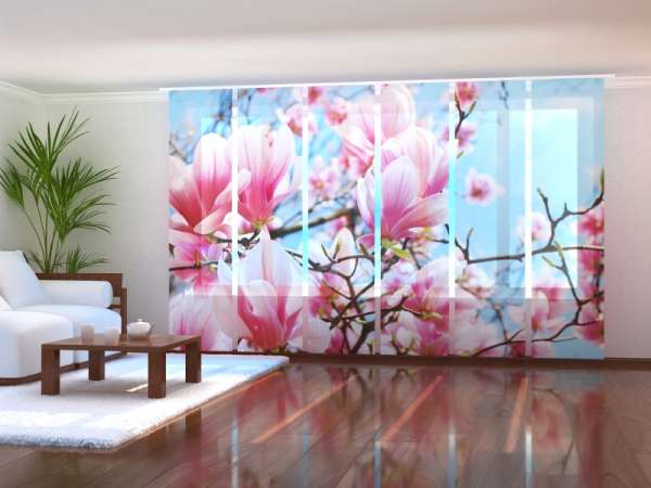 Rideau coulissant (1-6 pcs.) : MAGNIFIQUES MAGNOLIAS