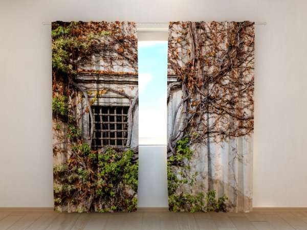 Rideau imprimé : MUR VERT