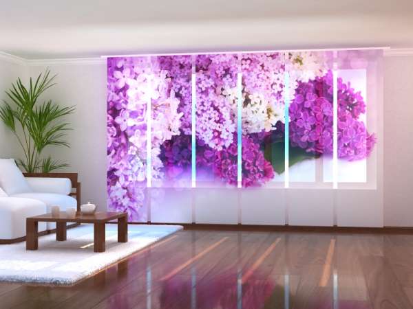 Rideau coulissant (1-6 pcs.) : LILAS DE PARIS