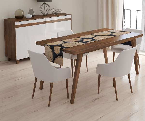 Chemin de table : SOUCHES DE BOIS