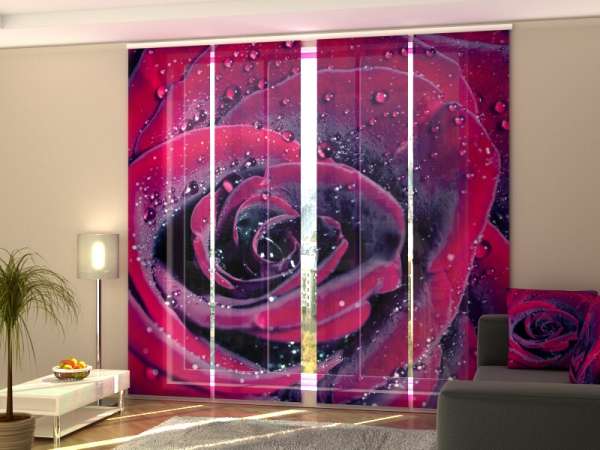 Rideau coulissant (1-4 pcs.) : ROSE D'AMOUR