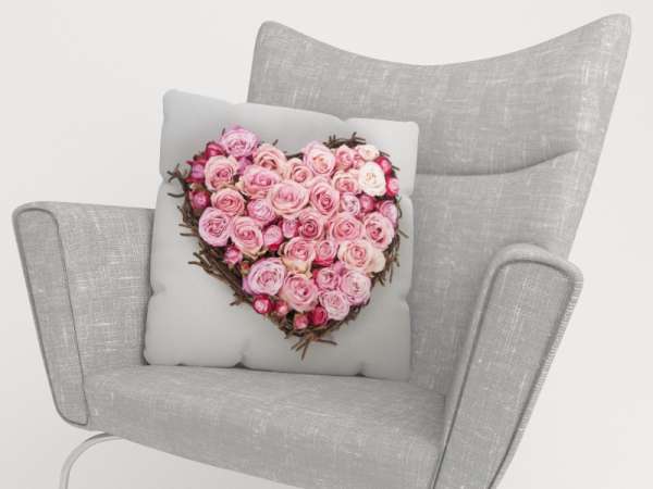 Housse de coussin : COEUR D'AMOUR
