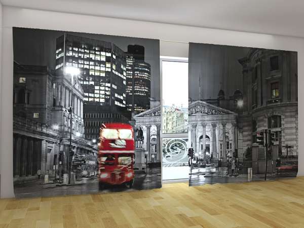 Rideau grand format : BUS ROUGE DE LONDRES