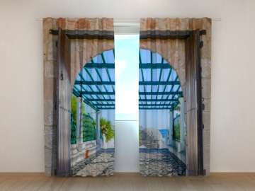 Rideau imprimé : BELLE VIEILLE GRÈCE Rideau imprimé : BELLE VIEILLE GRÈCE