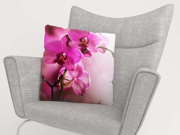 Housse de coussin : ORCHIDÉES VIOLES