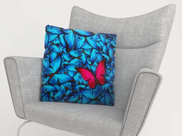 Housse de coussin : PAPILLONS AMIRAL