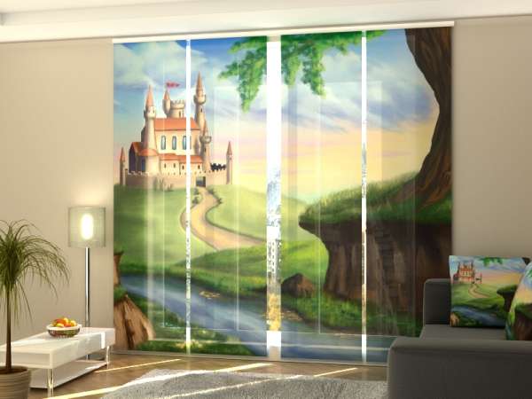 Rideau coulissant (1-4 pcs.) : CHÂTEAU DE PRINCESSE