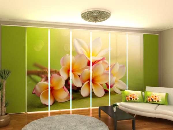 Rideau coulissant (1-8 pcs.) : FLEURS DE PRINTEMPS