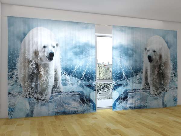 Rideau grand format : OURS POLAIRES