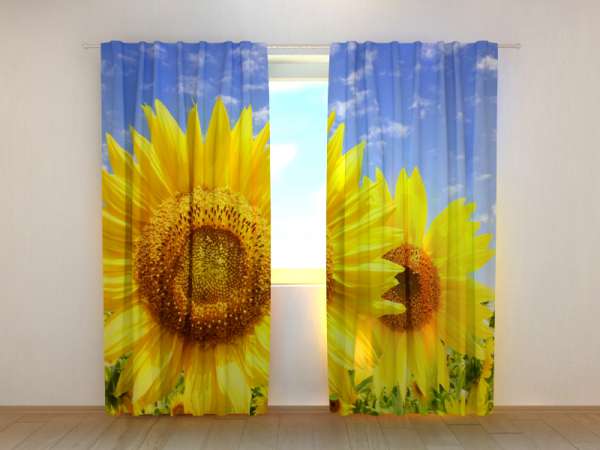 Rideau imprimé : TOURNESOLS