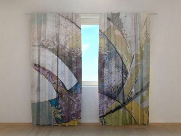 Rideau imprimé : ABSTRACTION ART MODERNE PEINTURE