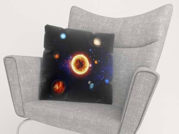 Housse de coussin : SOLEIL ET PLANÈTES