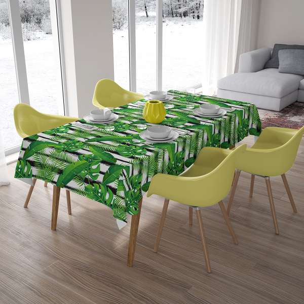 Nappe de table : PLANTES TROPICALES EXOTIQUES