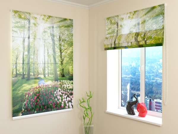 Store Romain : TULIPES DANS LE PARC
