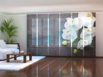 Rideau coulissant (1-6 pcs.) : GRIS ET BLANC Rideau coulissant (1-6 pcs.) : GRIS ET BLANC