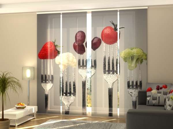 Rideau coulissant (1-4 pcs.) : FOURCHES