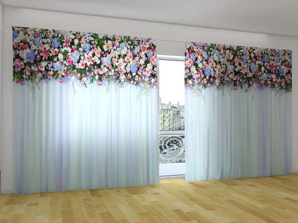 Rideau grand format : FABULEUSES FLEURS LAMBERQUIN