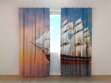 Rideau imprimé : NAVIRE À VOILE Rideau imprimé : NAVIRE À VOILE