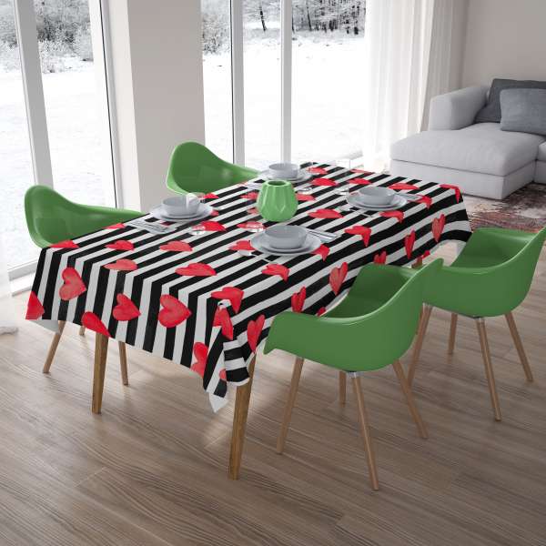 Nappe de table : COEURS