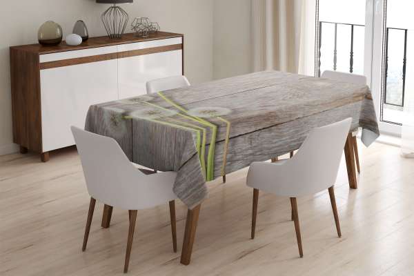 Nappe de table : PISSENLITS ET BOIS