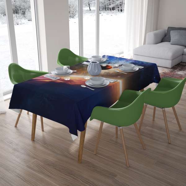 Nappe de table : ÉTOILES ET COMÈTES