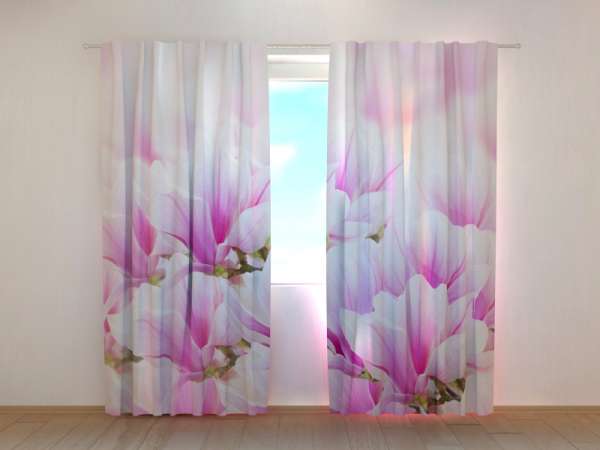 Rideau imprimé : MAGNOLIAS TENDRES