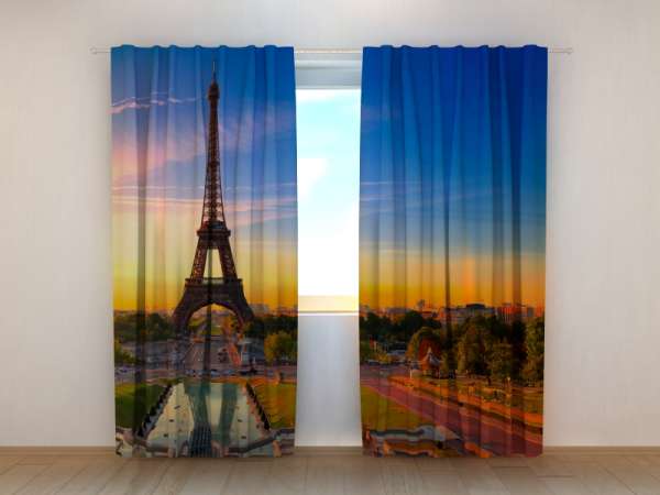 Rideau imprimé : TOUR EIFFEL LE SOIR