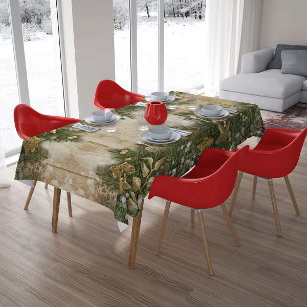 Nappe de table : BRANCHES DE SAPIN