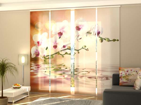 Rideau coulissant (1-4 pcs.) : ORCHIDÉE PARFAITE