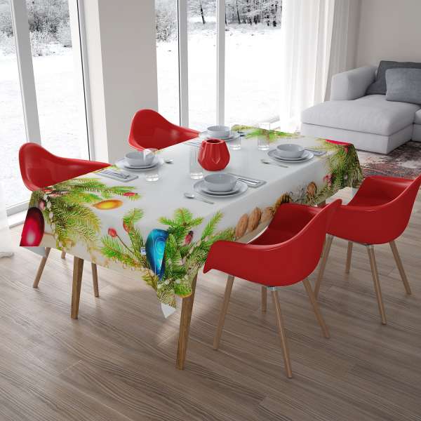 Nappe de table : DÉCORATIONS DE NOËL AVEC DES NOIX