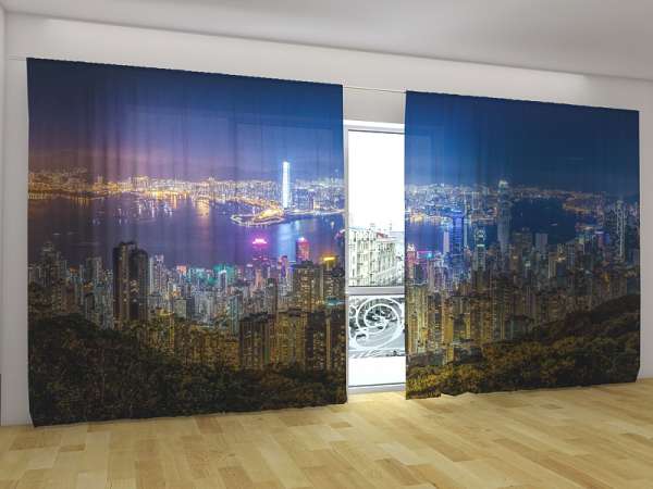 Rideau grand format : NUIT À HONG KONG