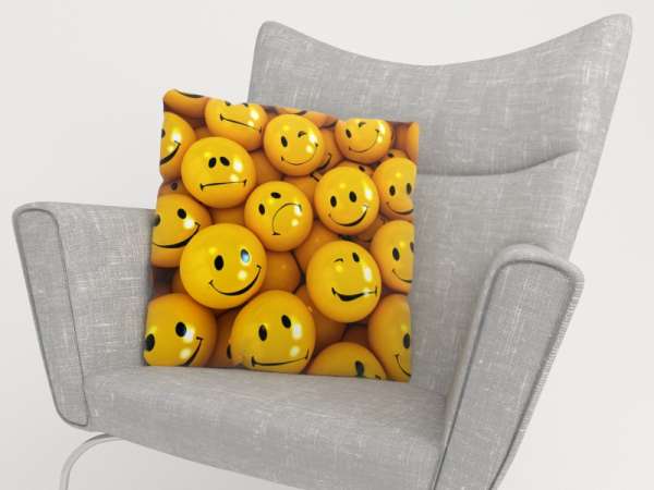 Housse de coussin : SOURIRES