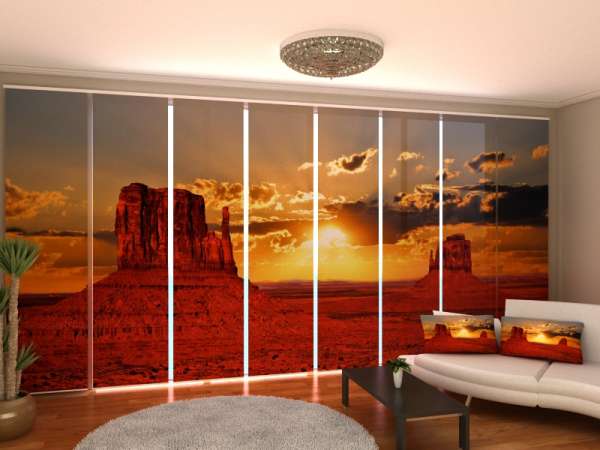 Rideau coulissant (1-8 pcs.) : COUCHER DE SOLEIL EN ARIZONA