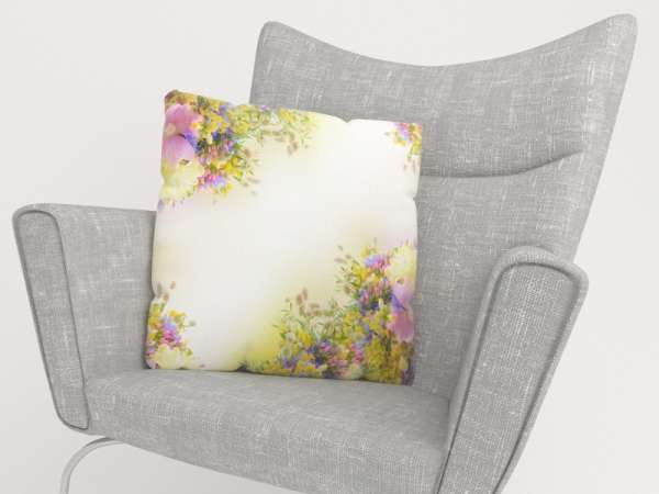 Housse de coussin : FLEURS DES CHAMPS