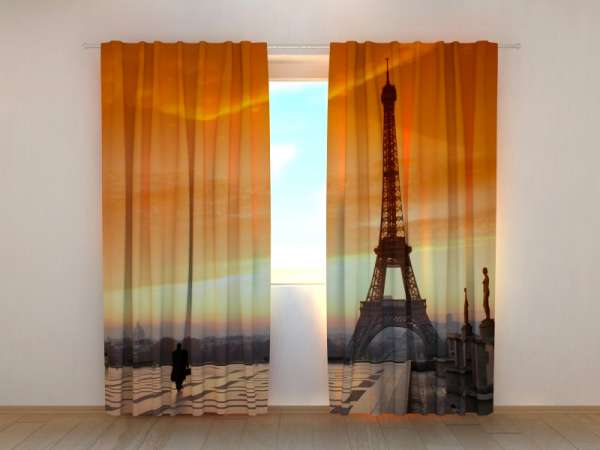 Rideau imprimé : PARIS ET TOUR EIFFEL