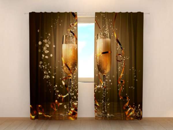 Rideau imprimé : CHAMPAGNE